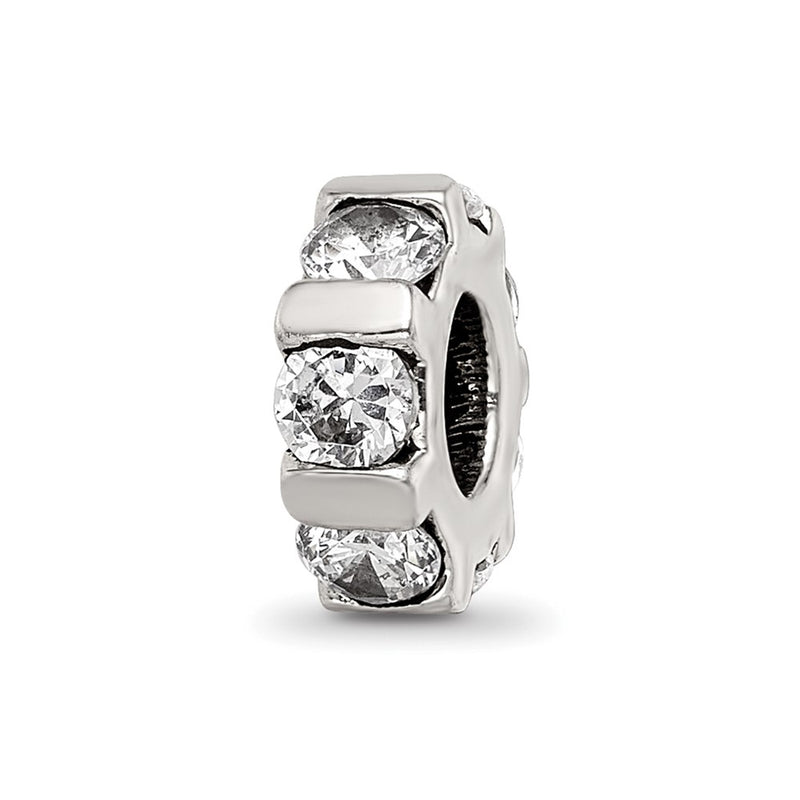 Sterling Silver Reflections Cz Bead