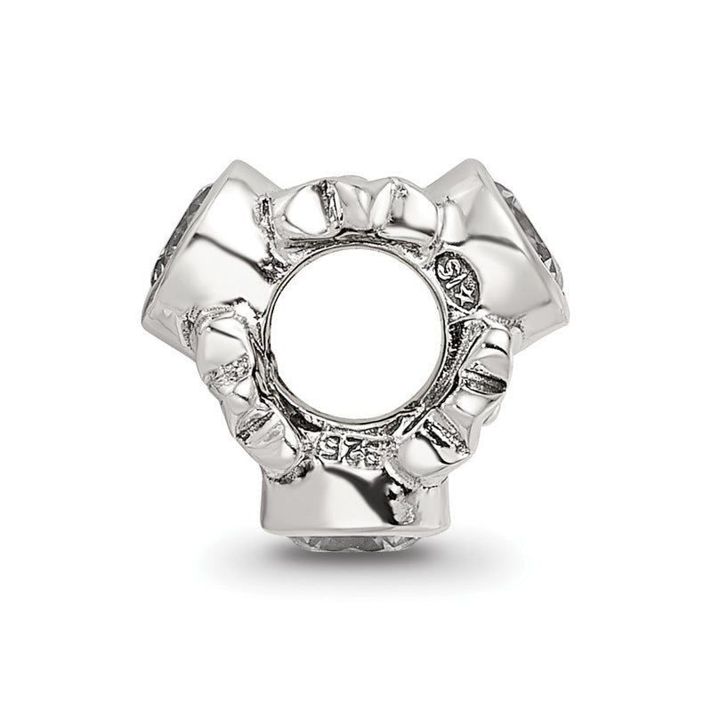 Sterling Silver Reflections Cz Bead