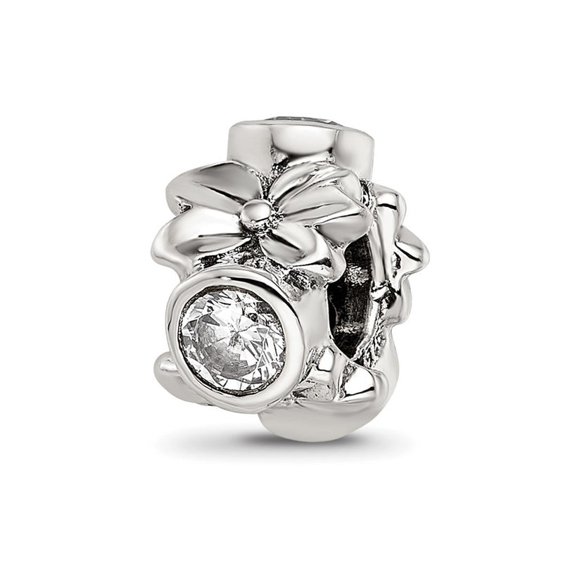 Sterling Silver Reflections Cz Bead