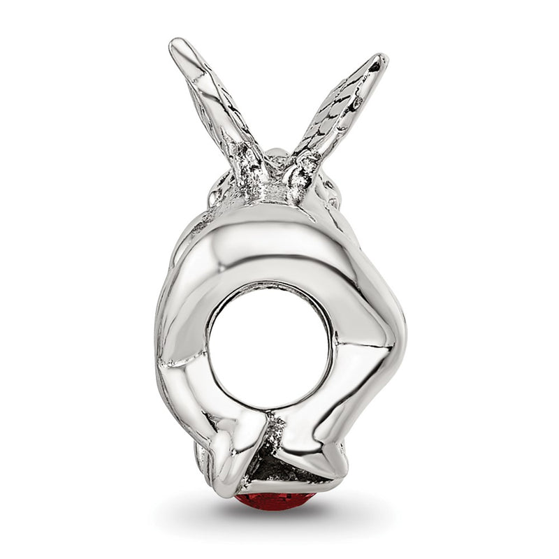 Sterling Silver Reflections January Cz Antiqued Bead