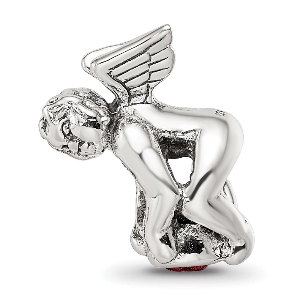Sterling Silver Reflections January Cz Antiqued Bead