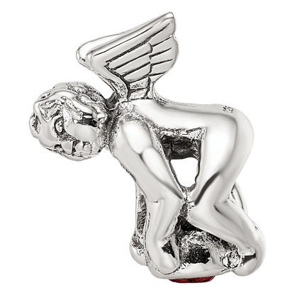 Sterling Silver Reflections January Cz Antiqued Bead