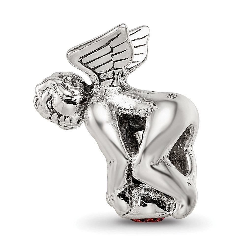 Sterling Silver Reflections January Cz Antiqued Bead