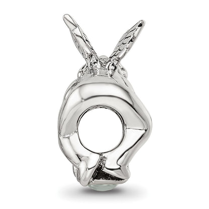 Sterling Silver Reflections June Cz Antiqued Bead