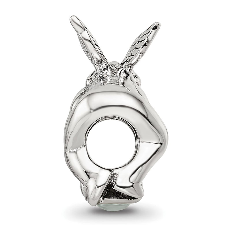 Sterling Silver Reflections June Cz Antiqued Bead