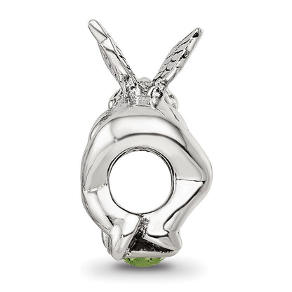 Sterling Silver Reflections August Cz Antiqued Bead