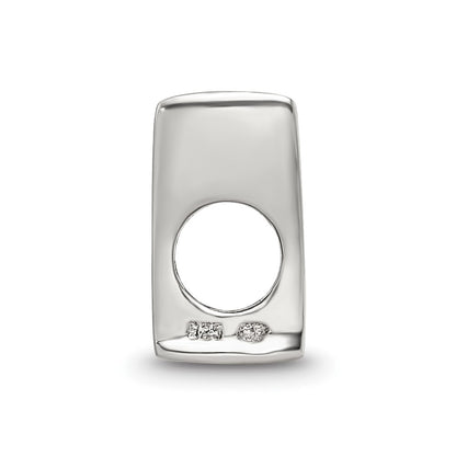 Sterling Silver Reflections Letter W Bead