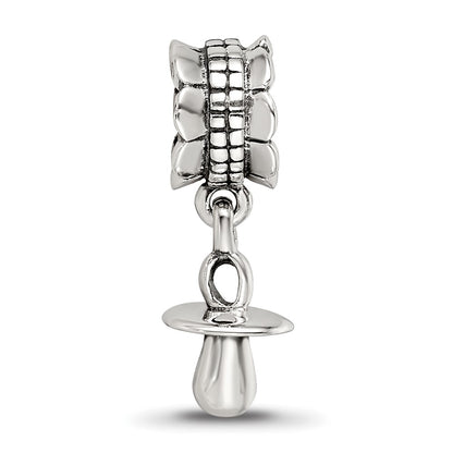 Sterling Silver Reflections Baby Pacifier Dangle Bead