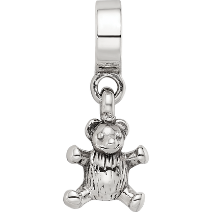 Sterling Silver Reflections Teddy Bear Dangle Bead