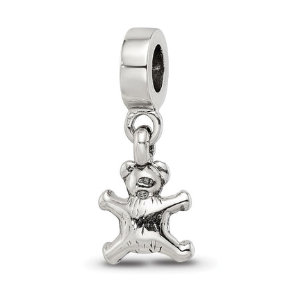 Sterling Silver Reflections Teddy Bear Dangle Bead