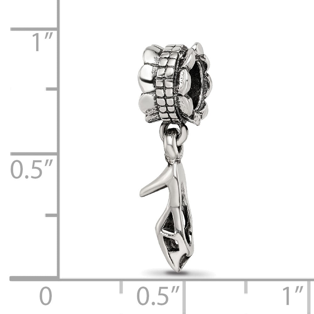 Sterling Silver Reflections High Heel Shoe Dangle Bead