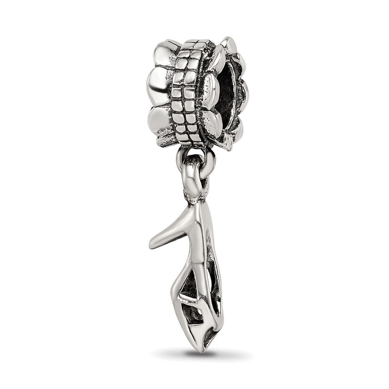 Sterling Silver Reflections High Heel Shoe Dangle Bead