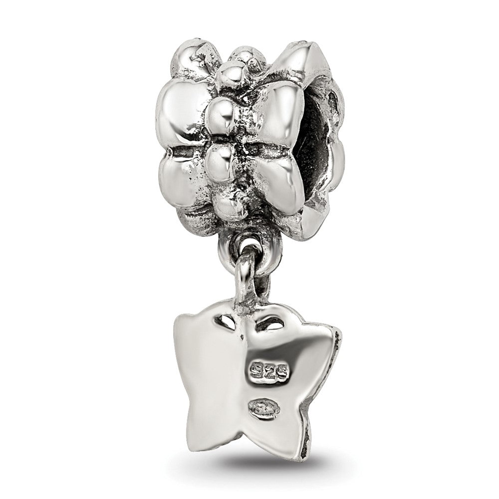 Sterling Silver Reflections Butterfly Dangle Bead
