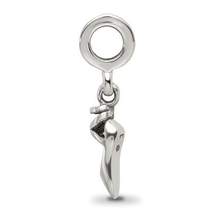 Sterling Silver Reflections Ballet Slipper Dangle Bead