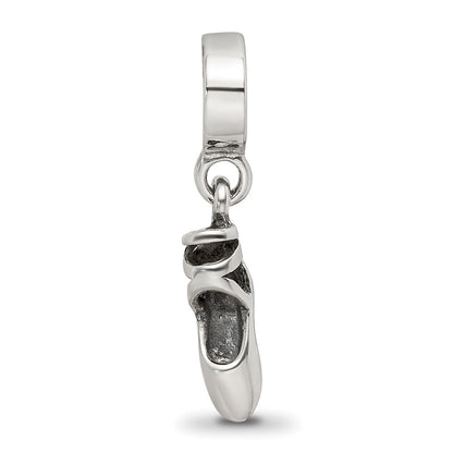 Sterling Silver Reflections Ballet Slipper Dangle Bead