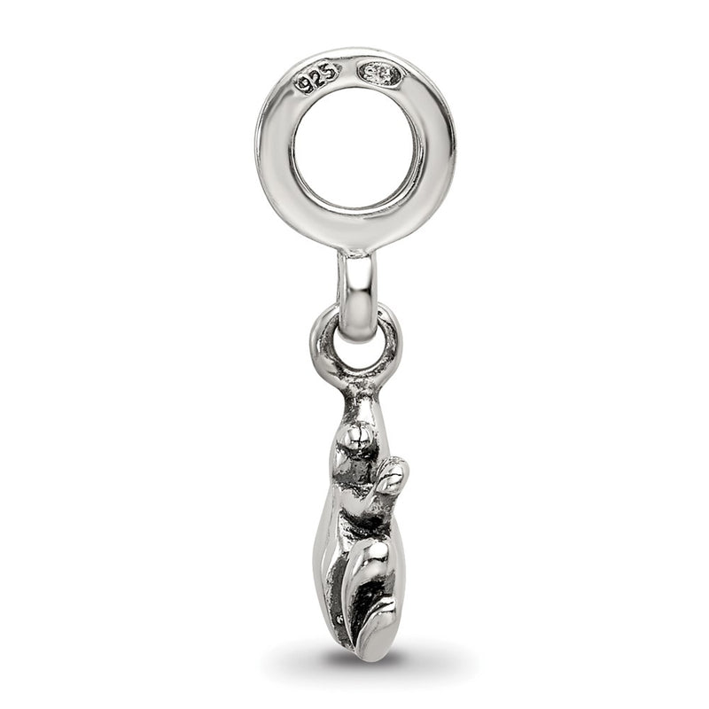 Sterling Silver Reflections Frog Dangle Bead