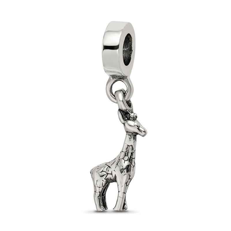 Sterling Silver Reflections Giraffe Dangle Bead