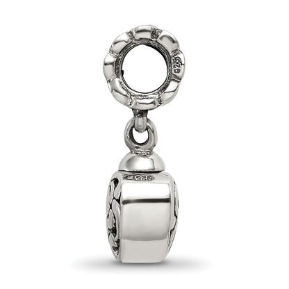 Sterling Silver Reflections Heart Ash Dangle Bead