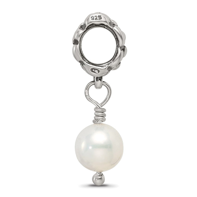 Sterling Silver Reflections Fw Cultured Pearl Dangle Bead