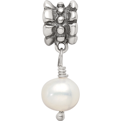 Sterling Silver Reflections Fw Cultured Pearl Dangle Bead