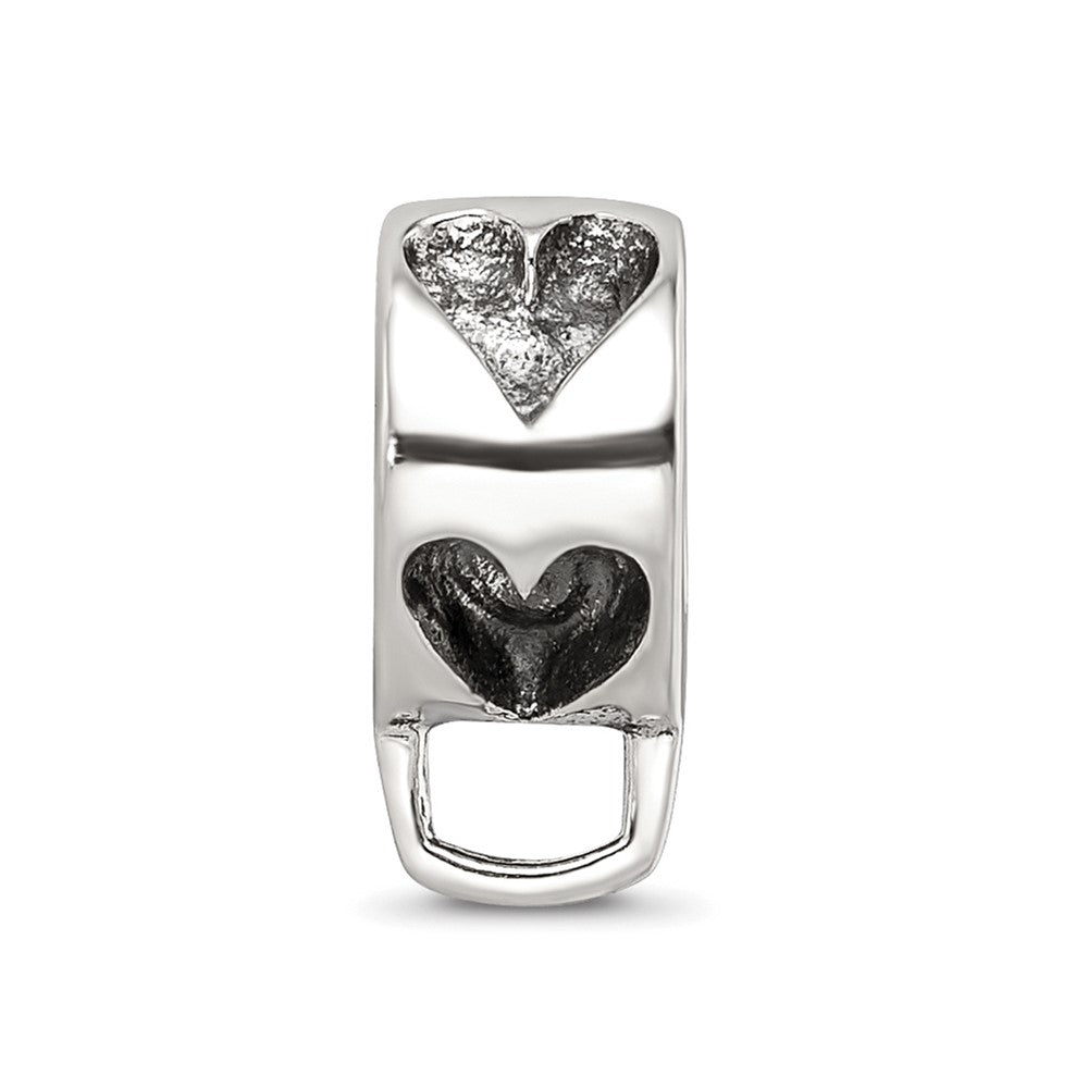 Sterling Silver Reflections Heart W/Loop For Click-On Bead
