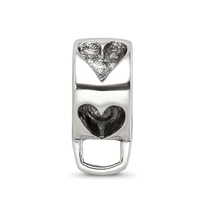 Sterling Silver Reflections Heart W/Loop For Click-On Bead