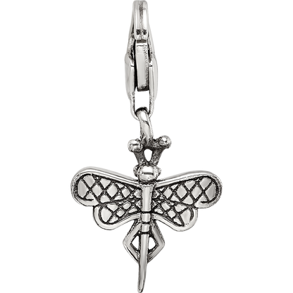 Sterling Silver Reflections Dragonfly Click-On For Bead