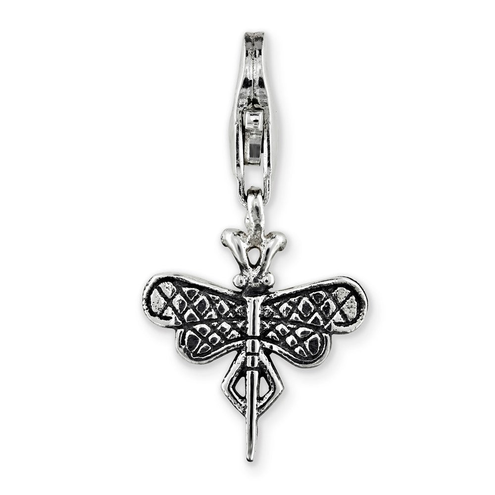 Sterling Silver Reflections Dragonfly Click-On For Bead