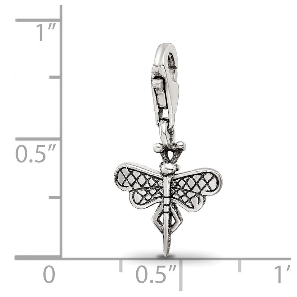 Sterling Silver Reflections Dragonfly Click-On For Bead
