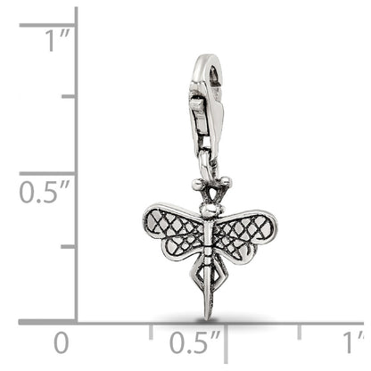 Sterling Silver Reflections Dragonfly Click-On For Bead
