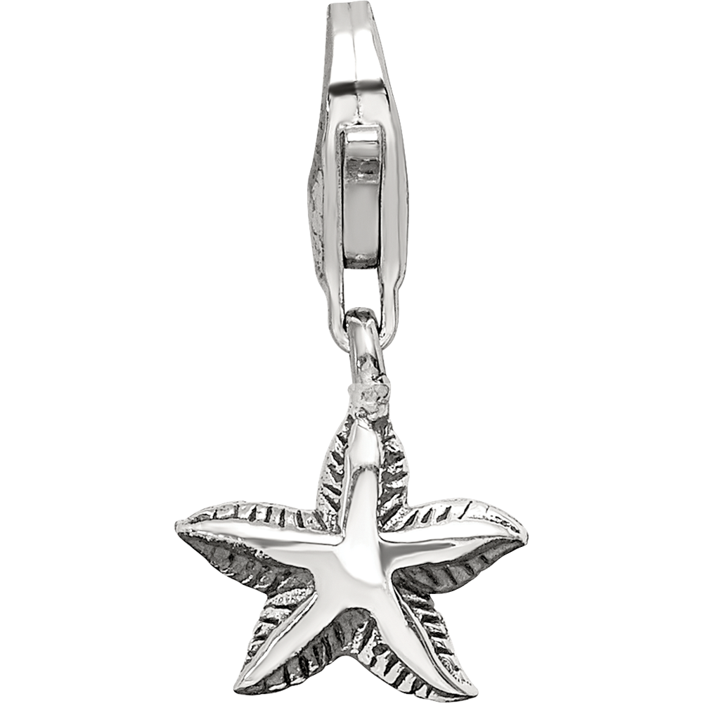 Sterling Silver Reflections Starfish Click-On For Bead