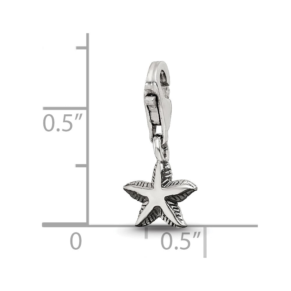 Sterling Silver Reflections Starfish Click-On For Bead