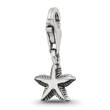 Sterling Silver Reflections Starfish Click-On For Bead