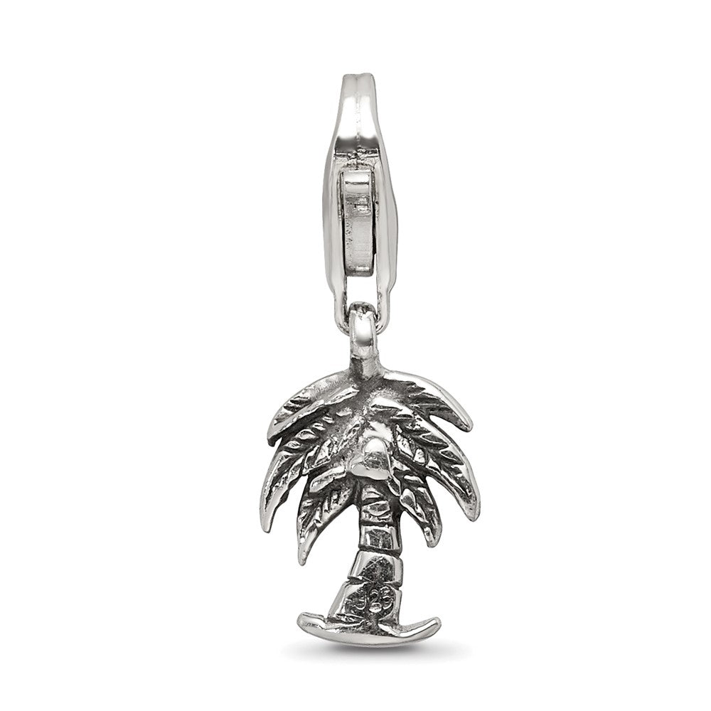 Sterling Silver Reflections Palm Tree Click-On For Bead