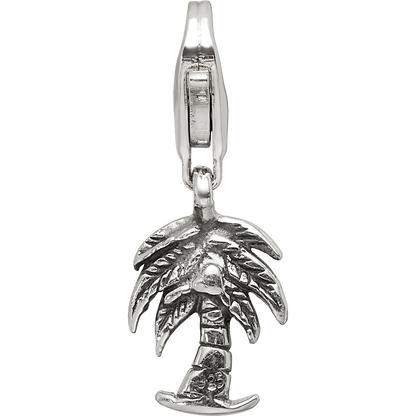 Sterling Silver Reflections Palm Tree Click-On For Bead