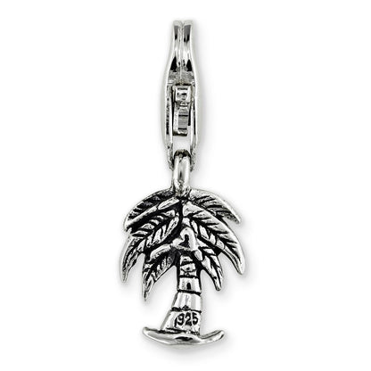 Sterling Silver Reflections Palm Tree Click-On For Bead