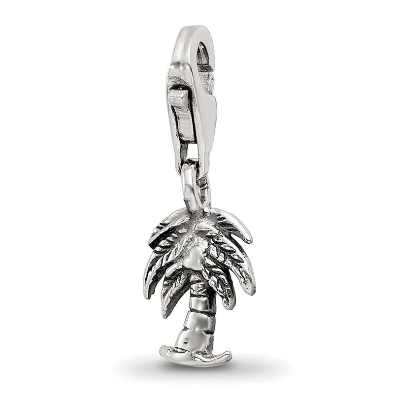 Sterling Silver Reflections Palm Tree Click-On For Bead