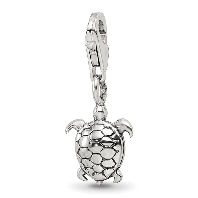 Sterling Silver Reflections Turtle Click-On For Bead