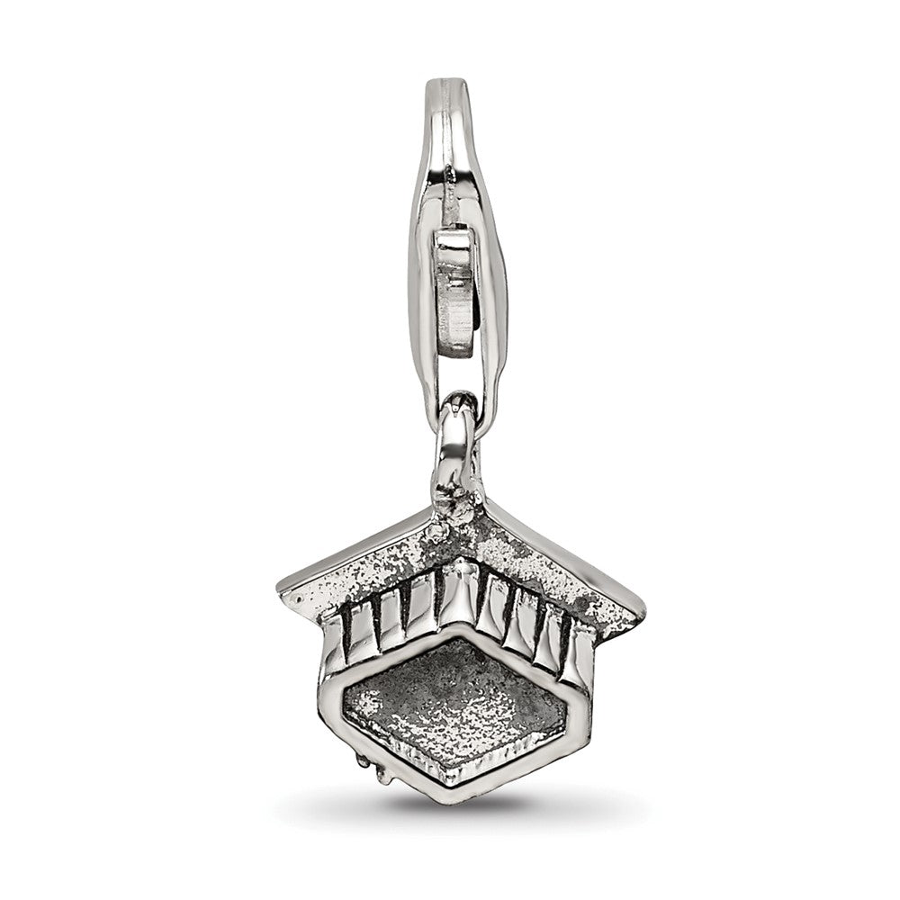 Sterling Silver Reflections Graduation Cap Click-On For Bead