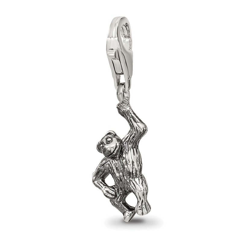 Sterling Silver Reflections Monkey Click-On For Bead