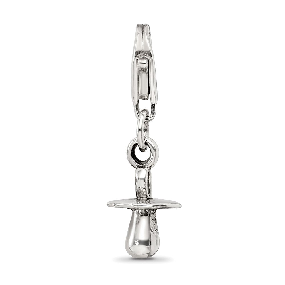 Sterling Silver Reflections Baby Pacifier Click-On For Bead