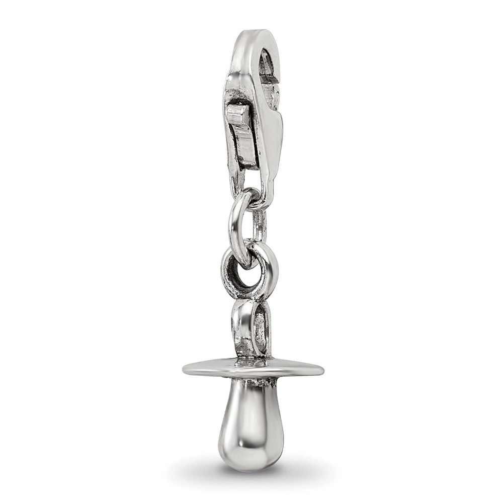 Sterling Silver Reflections Baby Pacifier Click-On For Bead