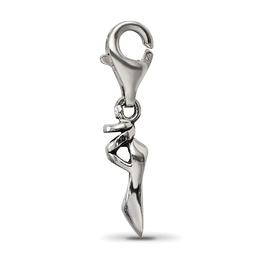 Sterling Silver Reflections Ballet Slipper Click-On For Bead