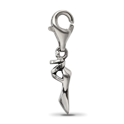Sterling Silver Reflections Ballet Slipper Click-On For Bead