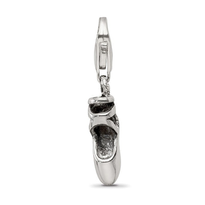 Sterling Silver Reflections Ballet Slipper Click-On For Bead