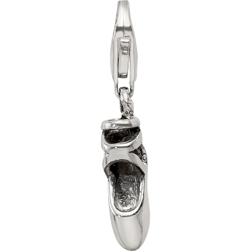 Sterling Silver Reflections Ballet Slipper Click-On For Bead