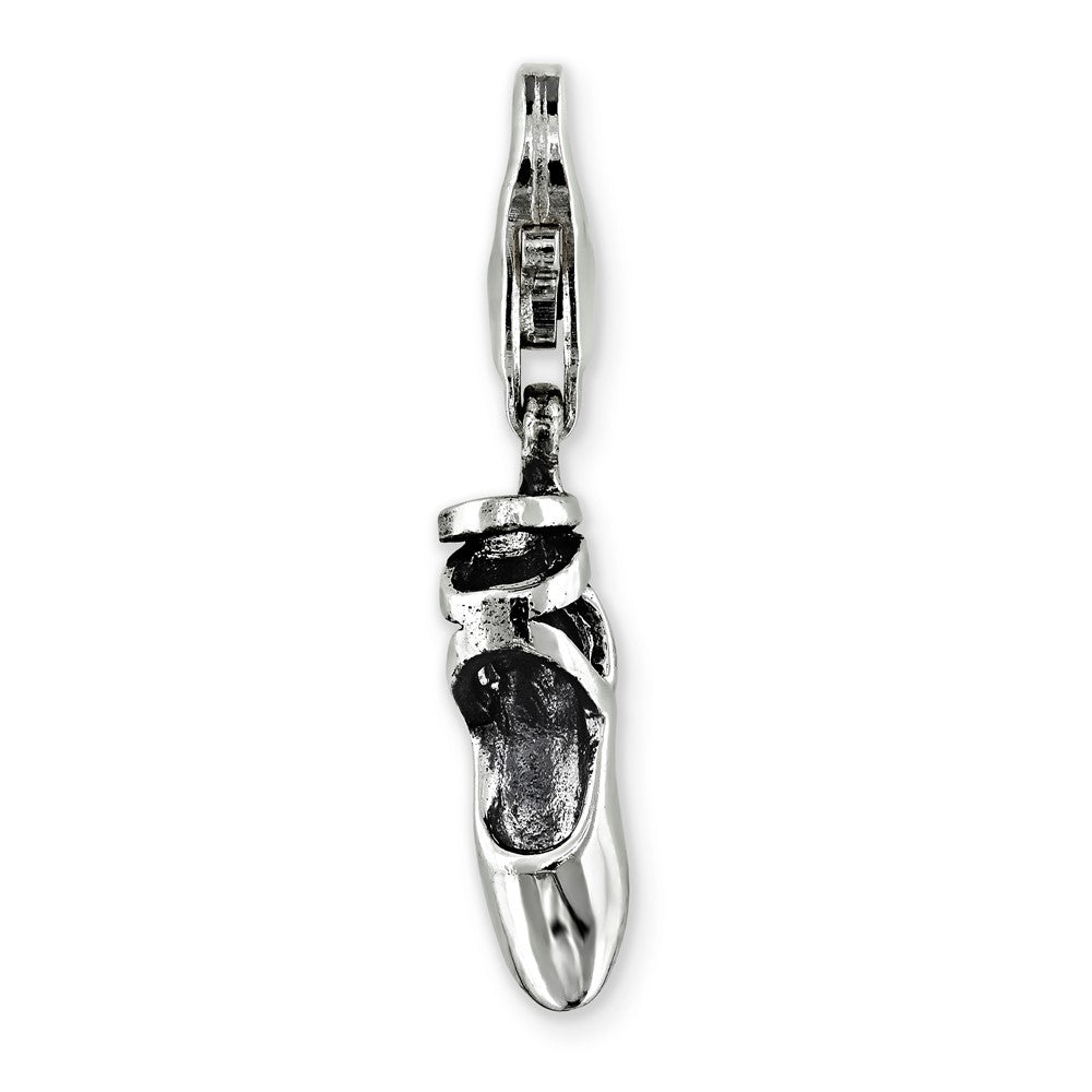 Sterling Silver Reflections Ballet Slipper Click-On For Bead