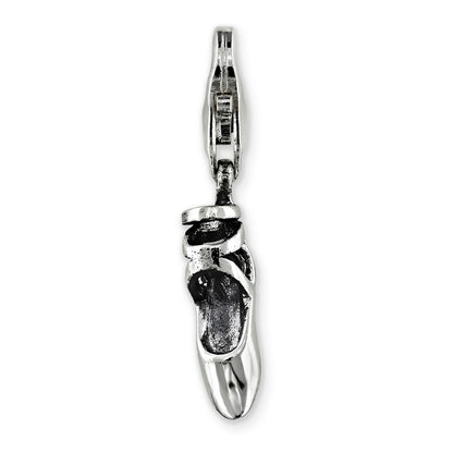 Sterling Silver Reflections Ballet Slipper Click-On For Bead