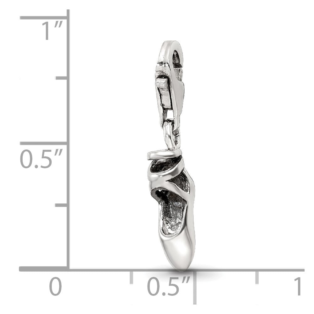 Sterling Silver Reflections Ballet Slipper Click-On For Bead
