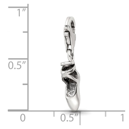 Sterling Silver Reflections Ballet Slipper Click-On For Bead